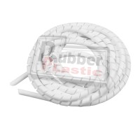 Tubo espiral protetor de mangueira : Mola plastica Branca para mangueira 8 X 10 mm