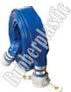 Mangueira pvc azul para irrigação com terminais e abraçadeiras