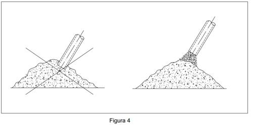 figura 4 modo de uso da mangueira para concreto